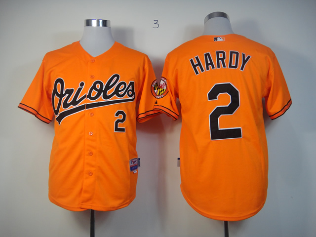 Men Baltimore Orioles 2 Hardy Orange MLB Jerseys